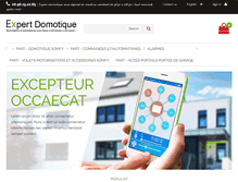 Tablet Screenshot of expert-domotique.com